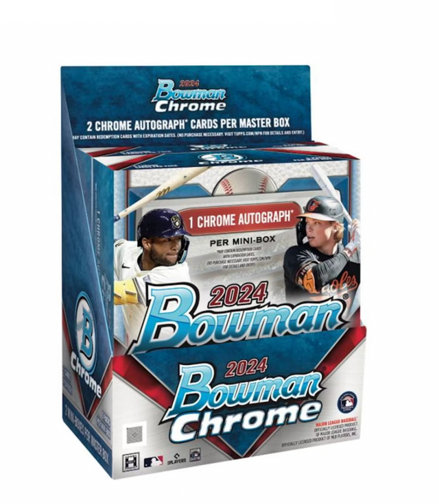 ONE MINI BOX from 2024 Bowman Chrome Baseball Master Hobby Box (1 Mini Boxes / 1 Auto)