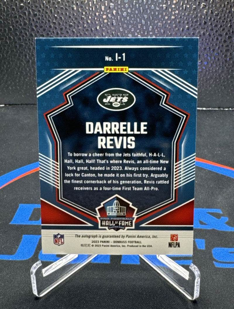 2023 Donruss Inducted #I-1 Darrelle Revis AUTO #’d /99 - Jets