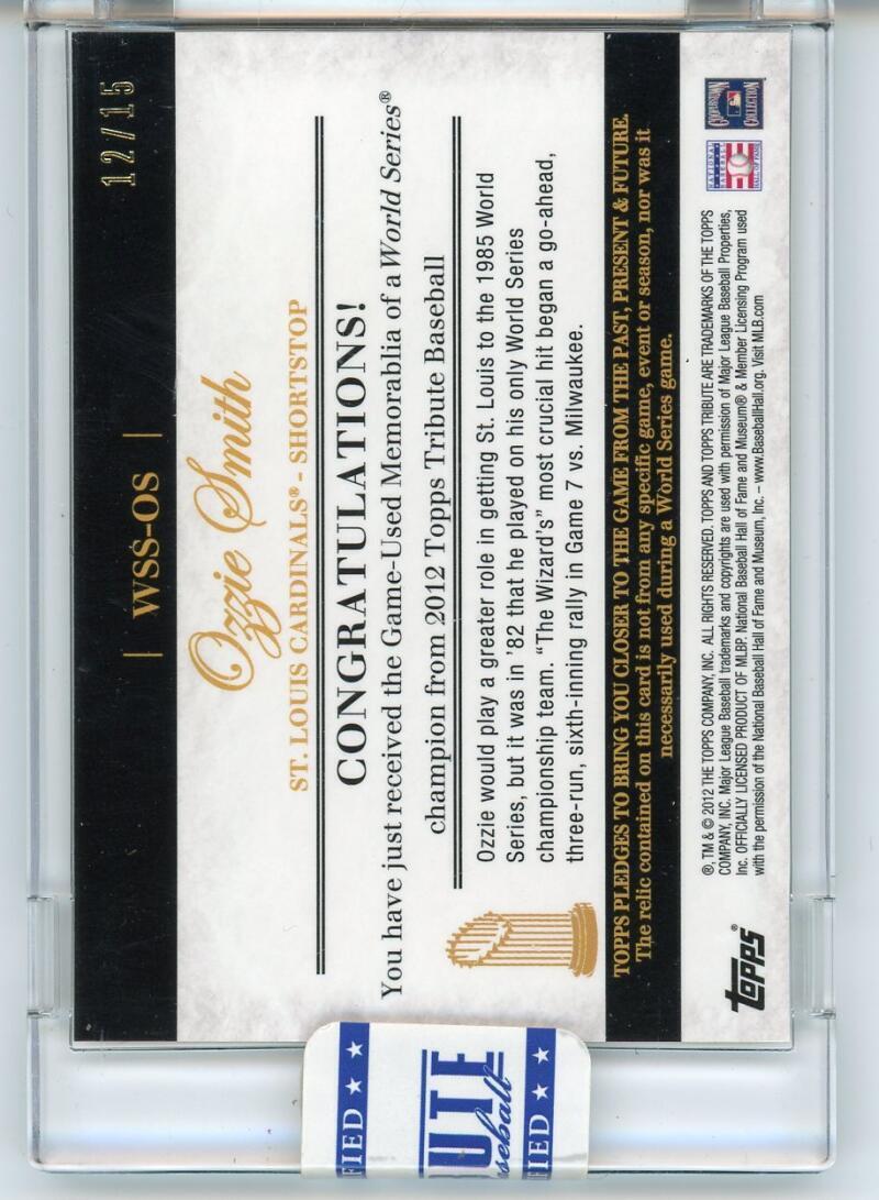 2012 Topps Tribute World Series Bats Gold