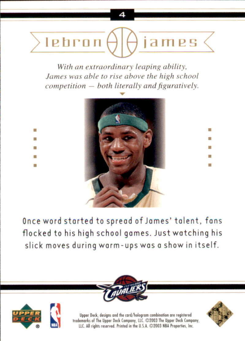 2003-04 Upper Deck LeBron James Box Set