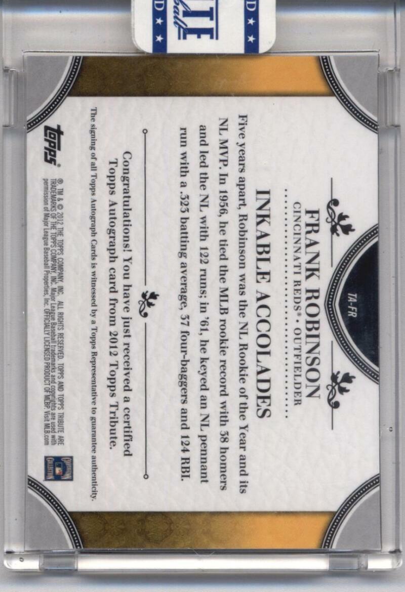 2012 Topps Tribute Autographs Gold