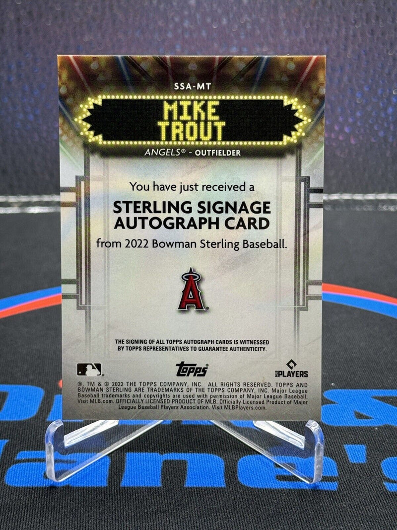 MIKE TROUT 2022 Bowman Sterling