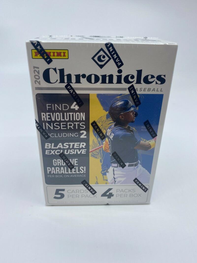 2021 Panini Chronicles Baseball 4-Pack Blaster Box Factory sealed (Exclusive Gro