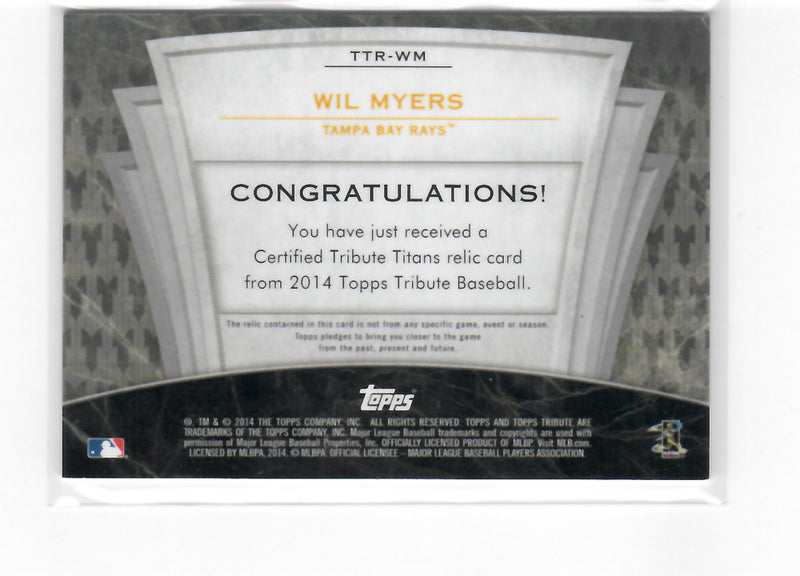 2014 Topps Tribute Tribute Titans Relics Green