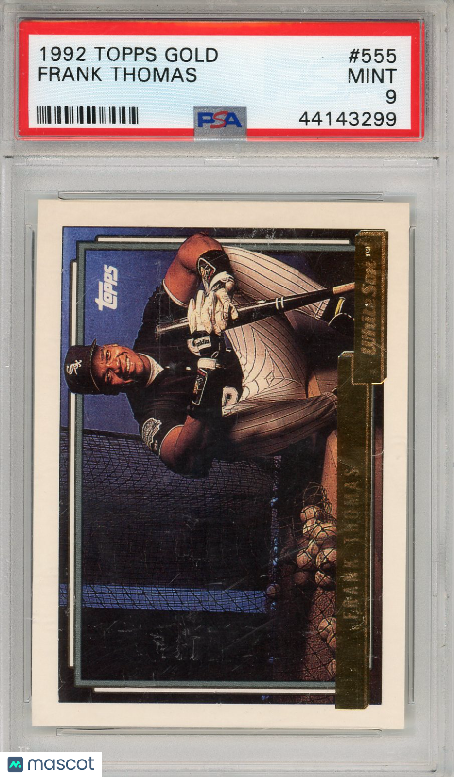 1992 Topps Gold Frank Thomas #555 PSA 9