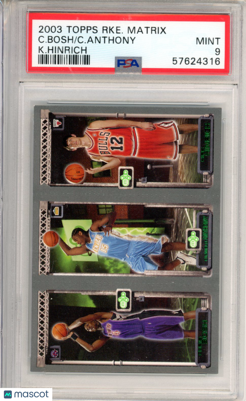 2003 Topps Rookie Matrix C. Bosh PSA 9 Basketball