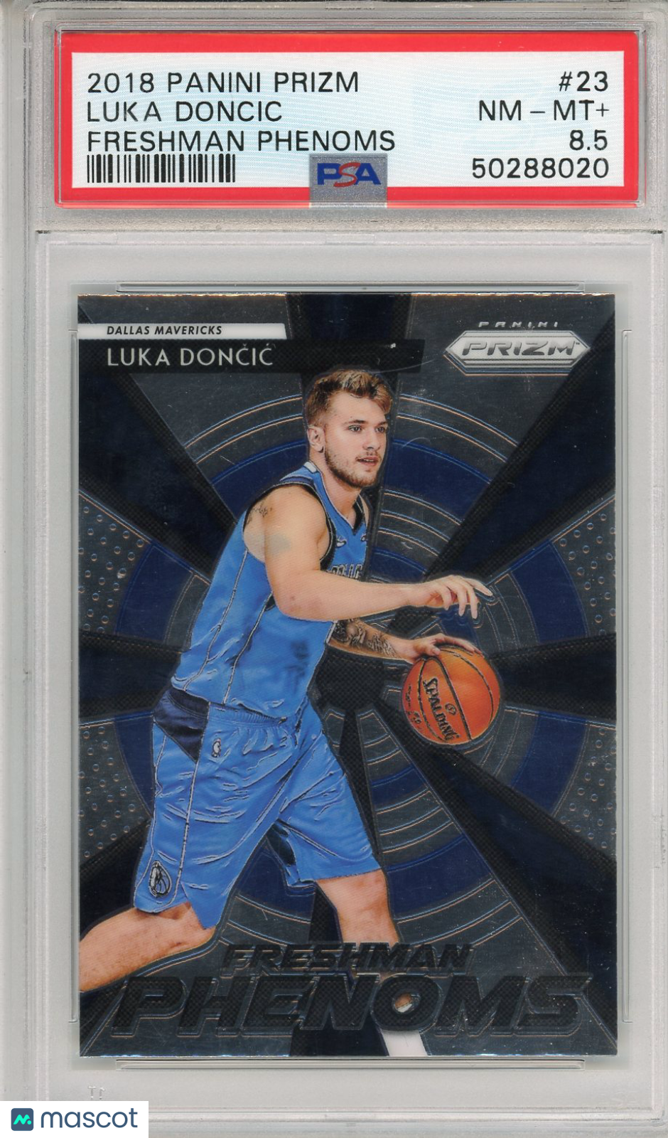 2018 Panini Prizm Freshman Phenoms Luka Doncic Rookie PSA 8.5 Dallas Mavericks