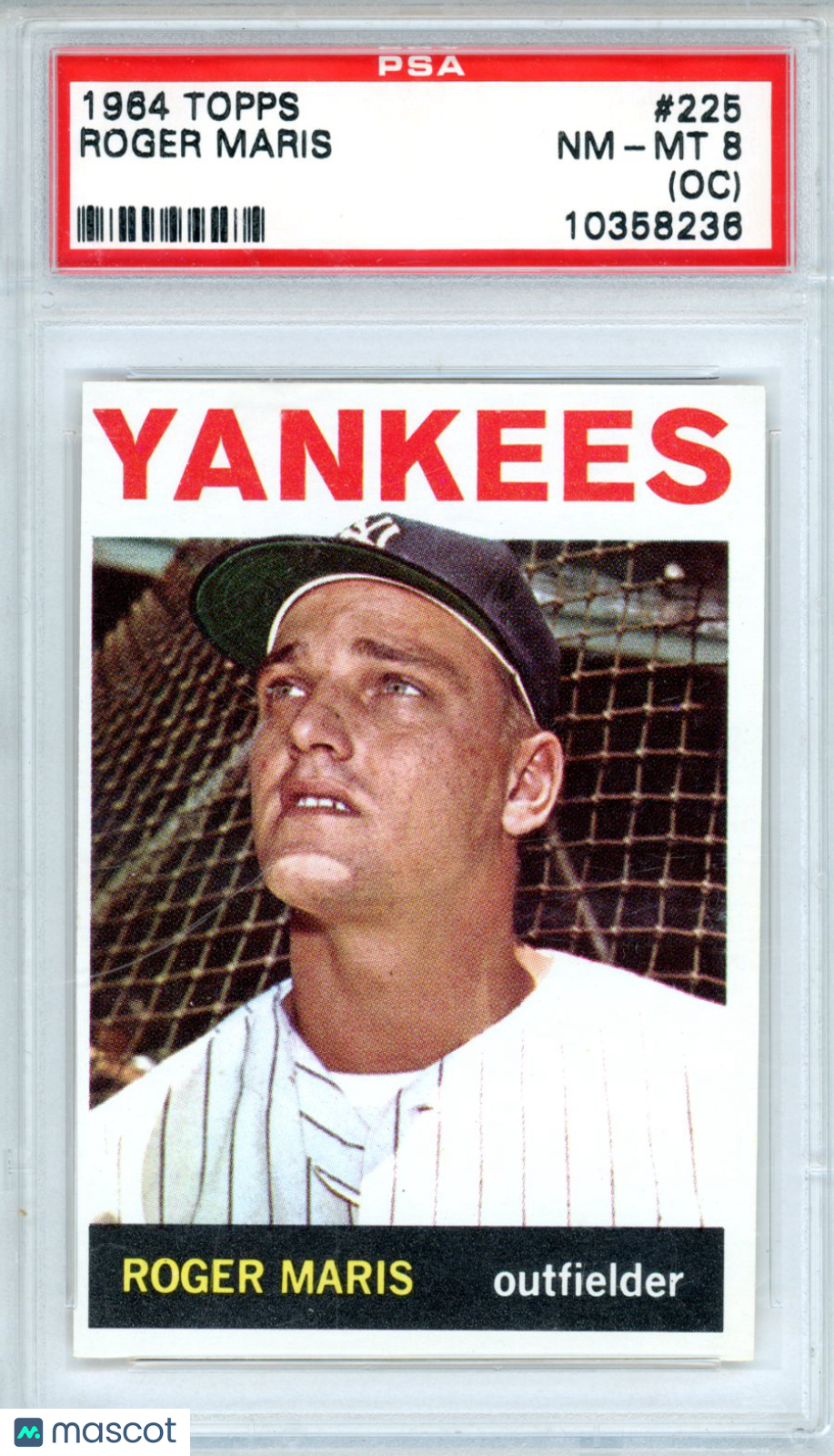 1964 Topps Roger Maris Oc #225 PSA 8