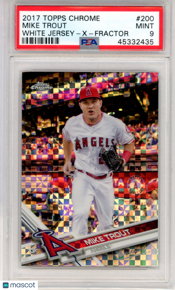 2017 Topps Chrome Mike Trout #200 PSA 9 Baseball