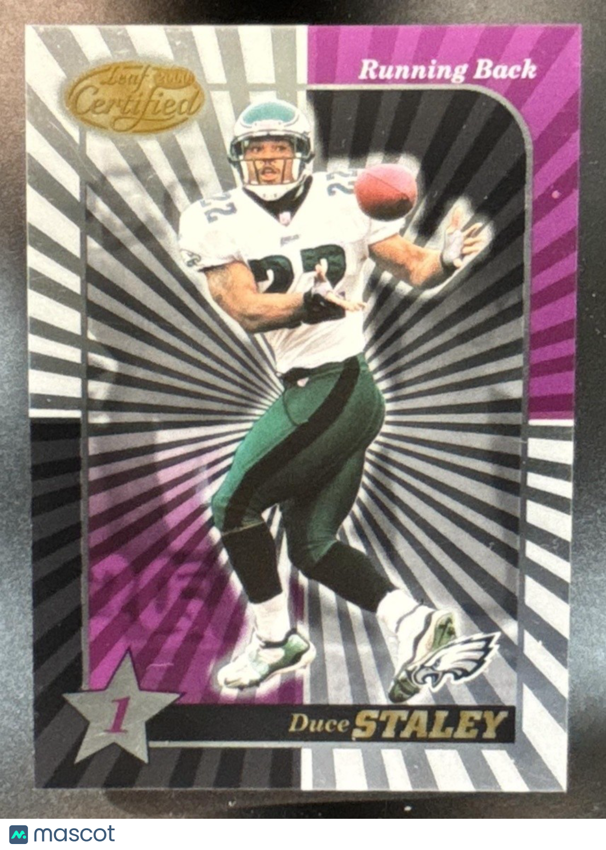 2000 Leaf Certified Duce Staley #72 Philadelphia Eagles - Sports Cards