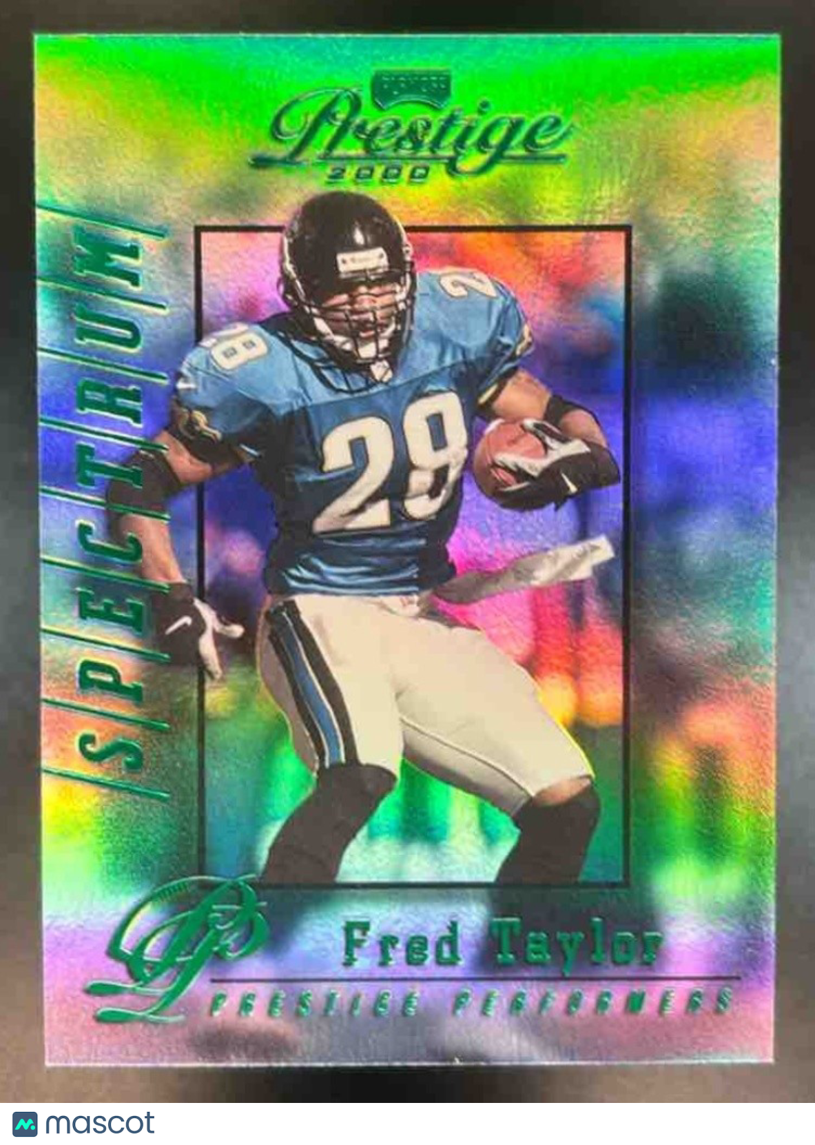 2000 Playoff Prestige Fred Taylor Spectrum Green /25 #85 Jacksonville Jaguars - Sports Cards