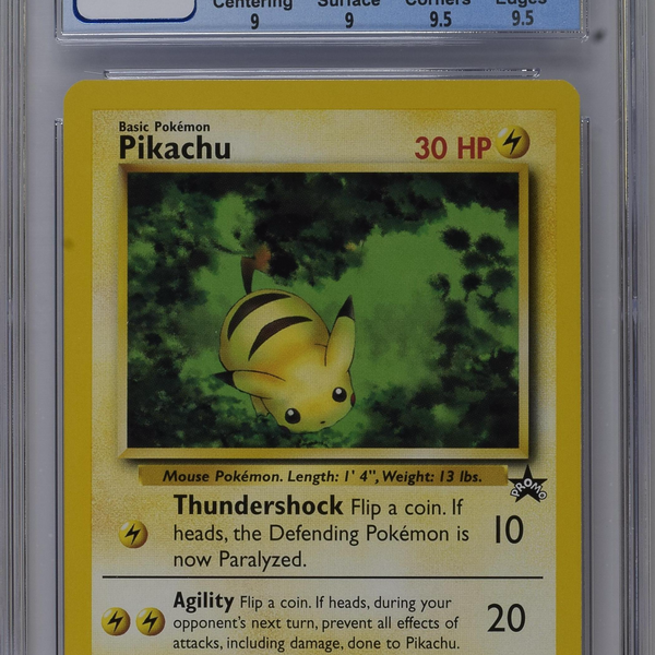 2000 Pokemon Black Star Pikachu #27 The Power