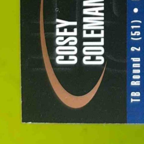 2000 SAGE Cosey Coleman Auto Bronze /650 #A9 - Sports Cards