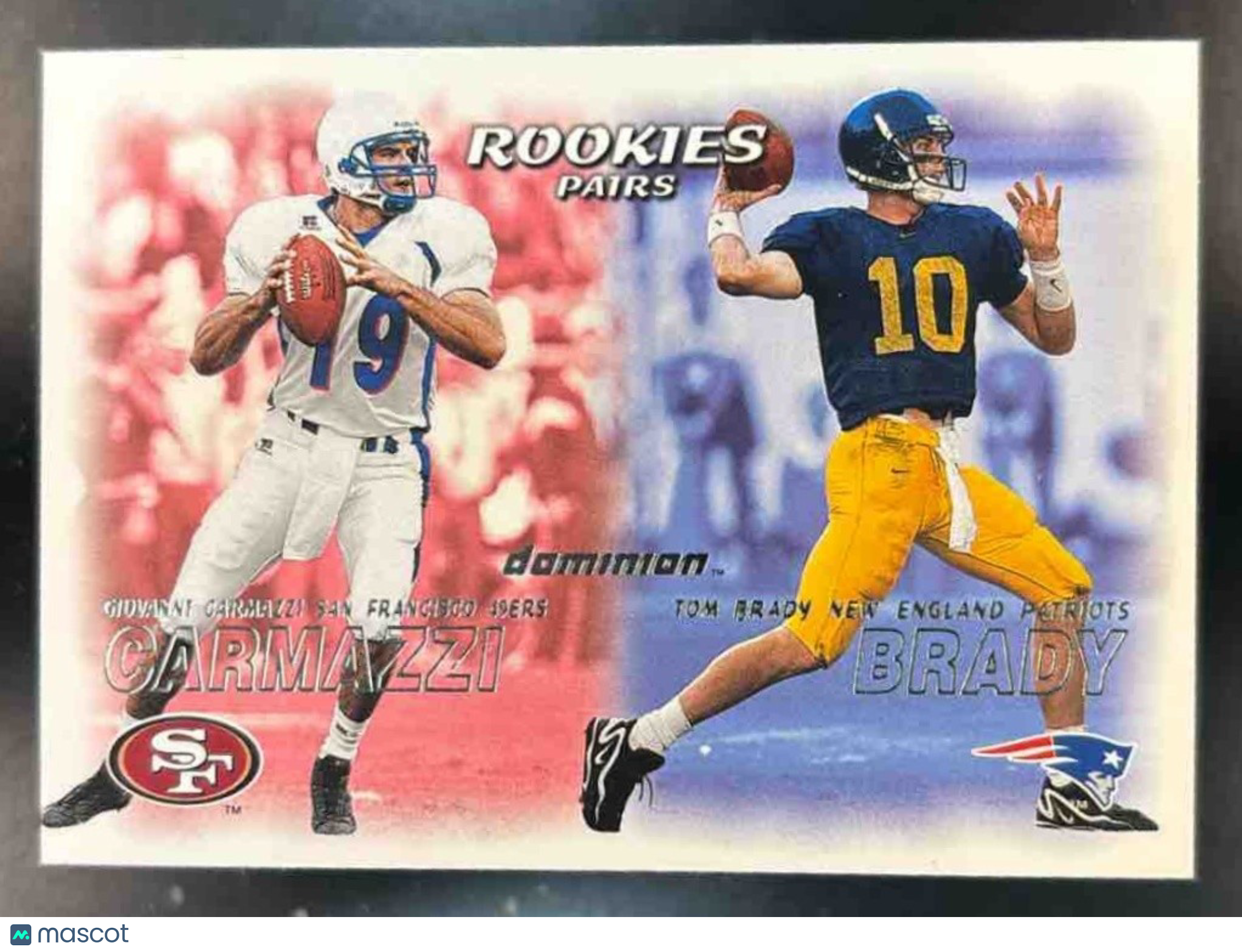 2000 Skybox Dominion - Giovanni Carmazzi -Tom Brady #234 RC New York Jets - Sports Cards