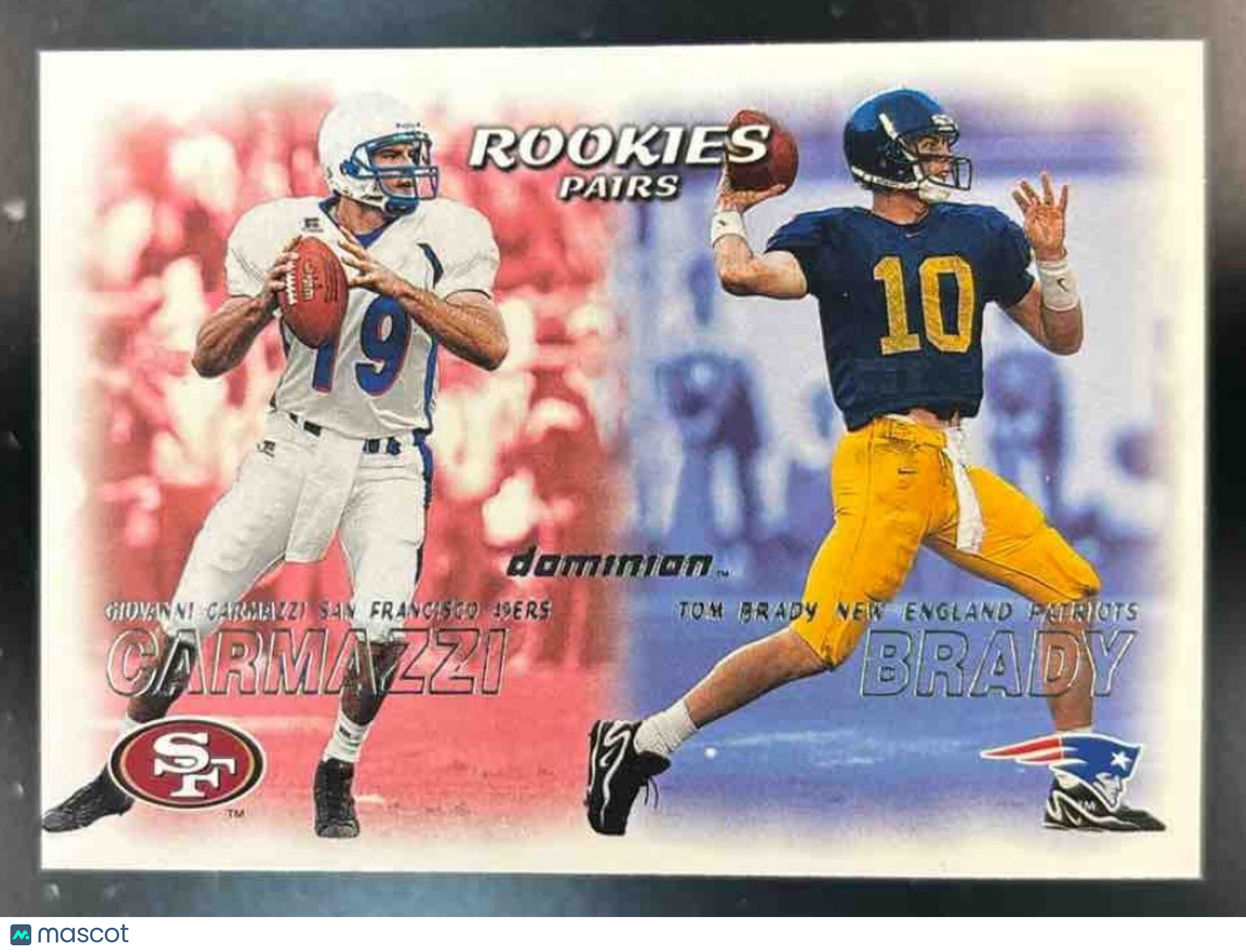 2000 Skybox Dominion Giovanni Carmazzi - Tom Brady #234 RC New York Jets - Sports Cards