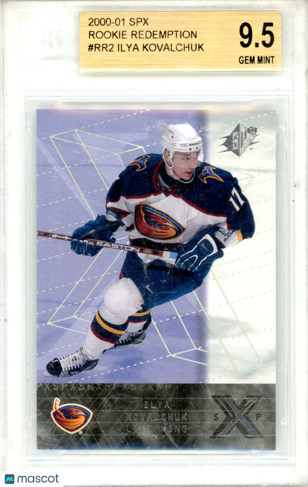 2000 SPx Rookie Redemption Ilya Kovalchuk EXCH #RR2 BGS 9.5 - Graded Sports Cards