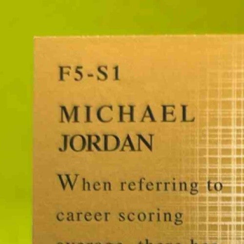 2001-02 Upper Deck Honor Roll Michael Jordan Fab Fives The Scorers F5-S1 Wizards - Sports Cards