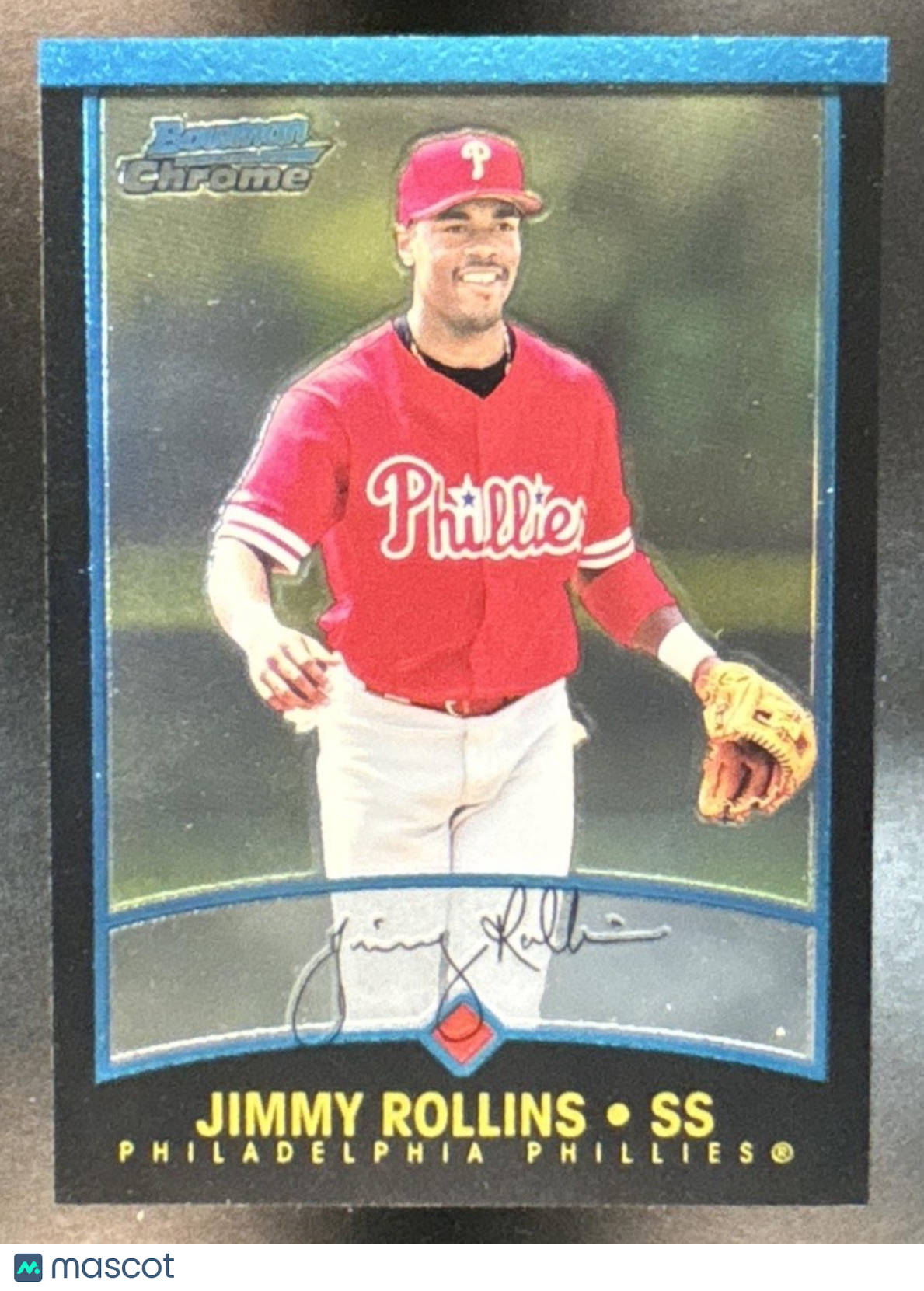 2001 Bowman Chrome Jimmy Rollins #228 Philadelphia Phillies - Sports Cards