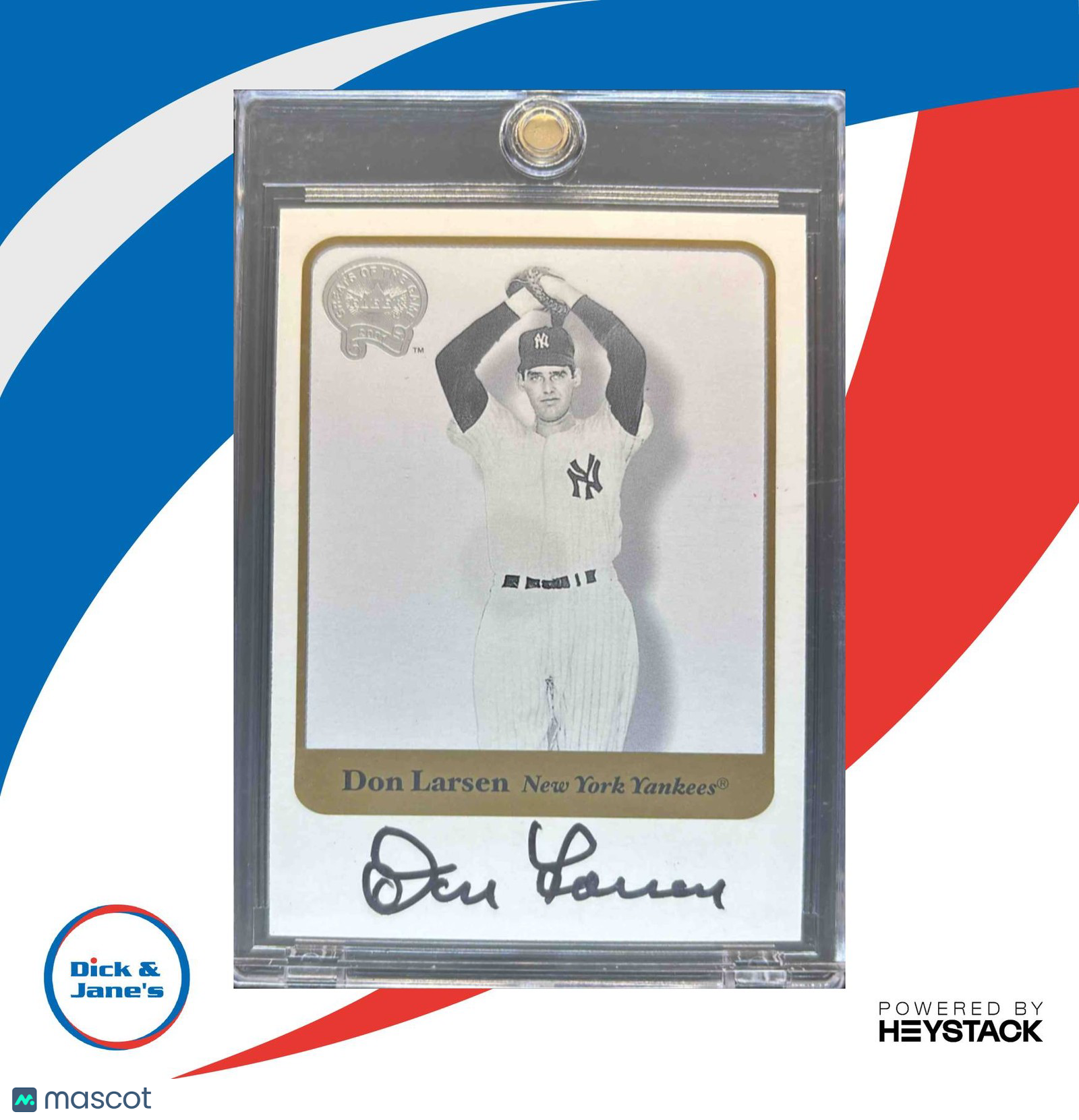 2001 Fleer Greats of the Game Don Larsen #5 New York Yankees - Sports Cards