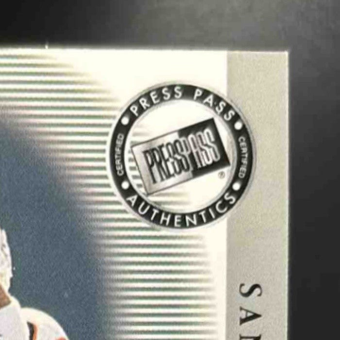 2001 Press Pass SE Santana Moss Auto Bronze #NNO Miami Hurricanes - Sports Cards