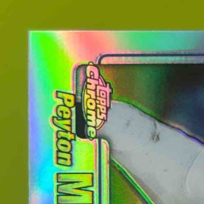 2001 Topps Chrome Peyton Manning Refractor 354/999 #98 Indianapolis Colts - Sports Cards