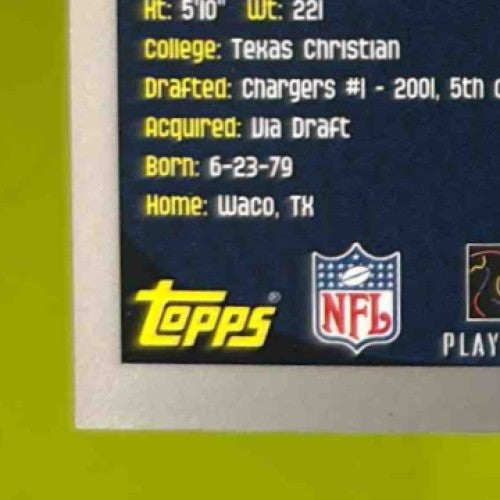 2001 Topps LaDainian Tomlinson #350 RC San Diego Chargers Rookie Card - Sports Cards