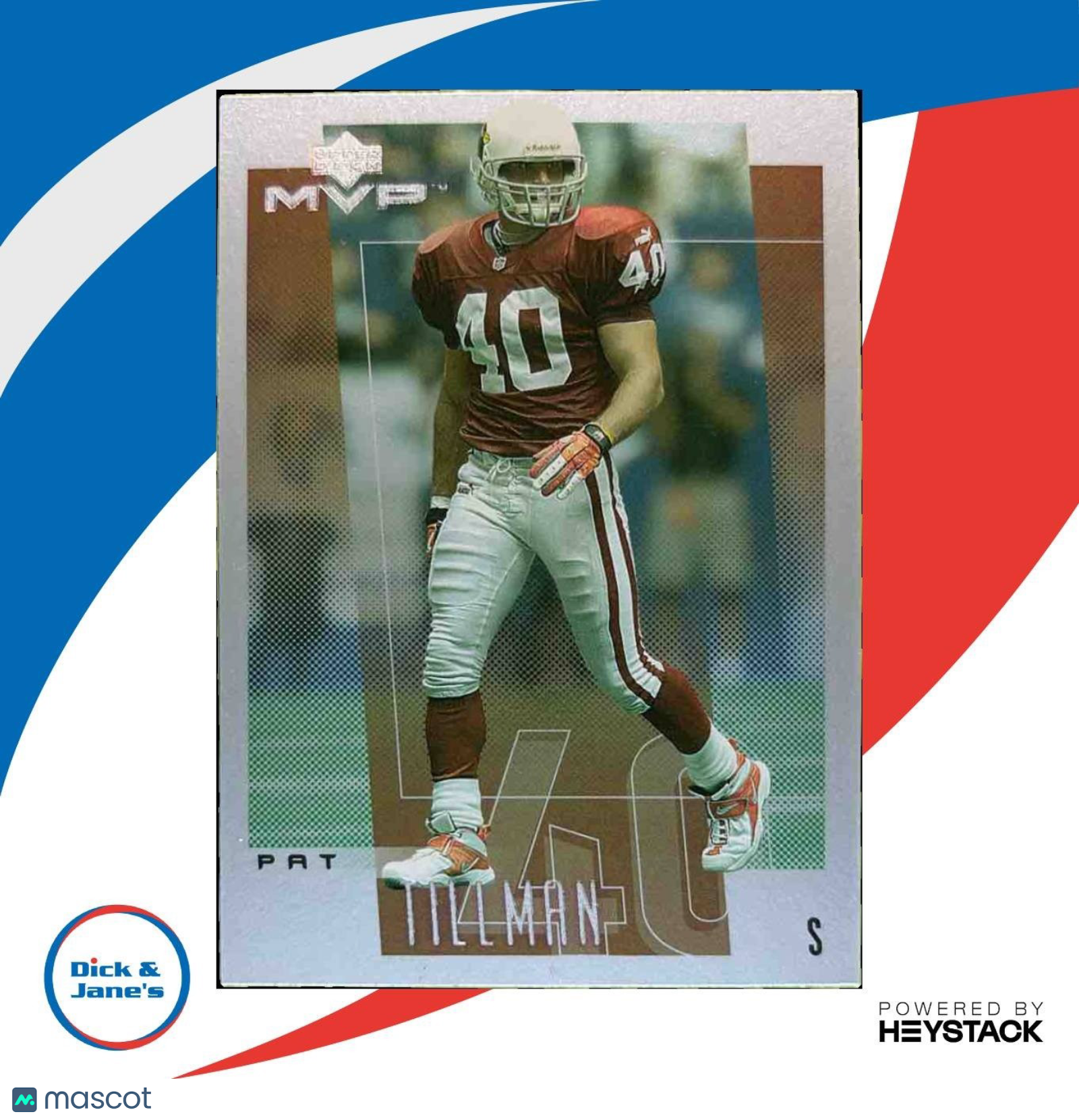 2001 Upper Deck Rookie F/X Pat Tillman #122 RC Arizona Cardinals - Sports Cards