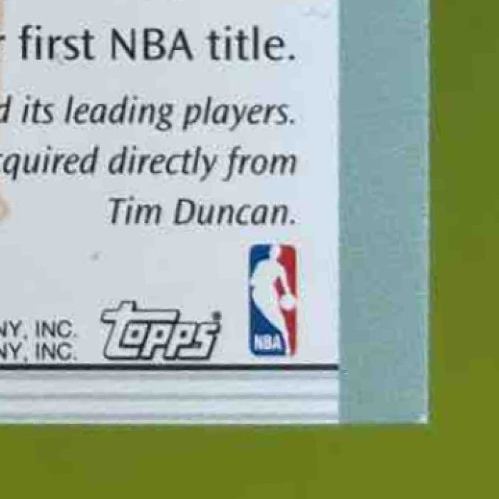 2002-03 Topps Tim Duncan Slam Relics #SD3 San Antonio Spurs - Sports Cards