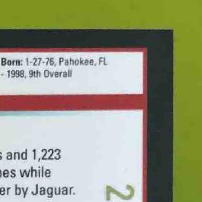 2002 Bowman Chrome Fred Taylor Refractor Gold 28/50 #98 Jacksonville Jaguars - Sports Cards