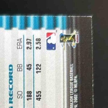 2002 Bowman Jake Peavy #433 San Diego Padres BUY BACK Auto 08/57 Clean Signature - Sports Cards