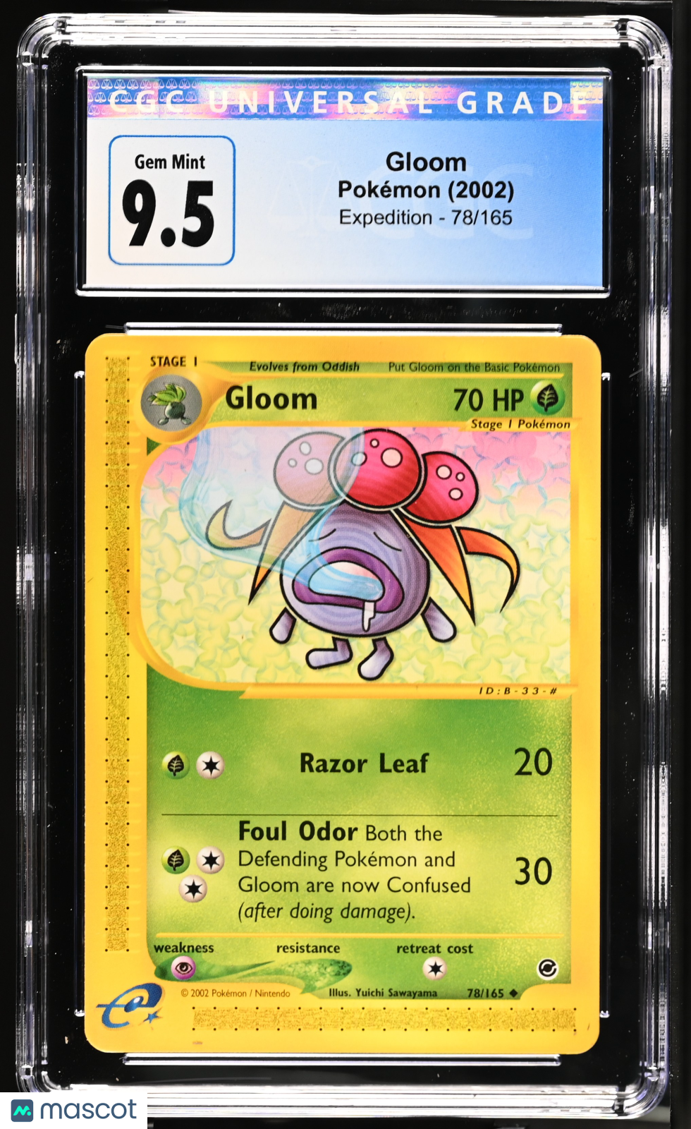 2002 Pokémon Expedition Gloom #78/165 English CGC 10 - Graded TCG/CCG