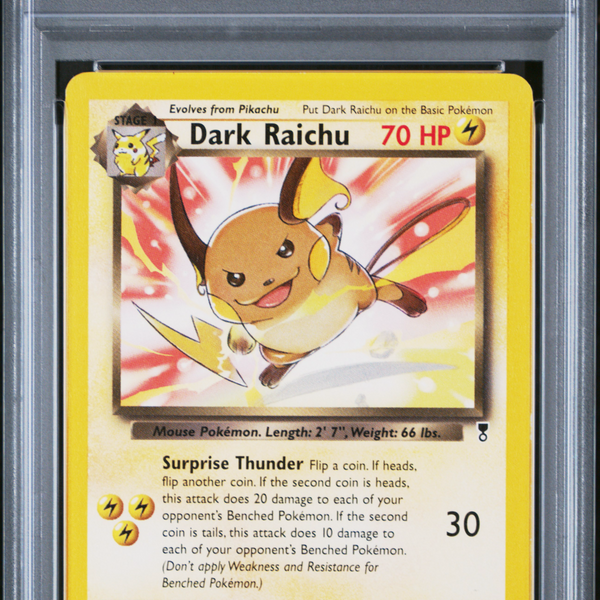 2002 Pokemon Legendary Collection Dark Raichu #7 PSA 6