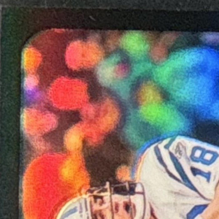 2002 Topps Chrome Peyton Manning Black Refractor /599 #128 Indianapolis Colts - Sports Cards