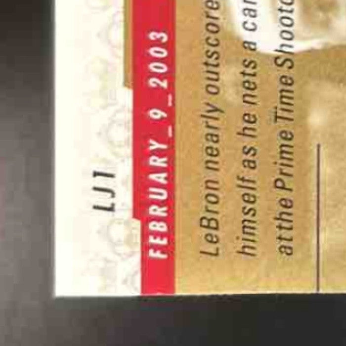 2003-04 Upper Deck LeBron James LeBron’s Diary RC Cleveland Cavaliers - Sports Cards