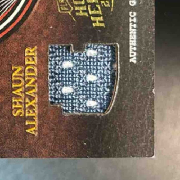 2003 Playoff Hogg Heaven Shaun Alexander Ahman Green Rival Hoggs Patch /125 MEM - Sports Cards