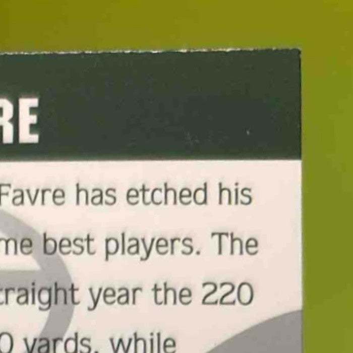 2003 Upper Deck Patch Collection Brett Favre #149 Green Bay Packers - Sports Cards