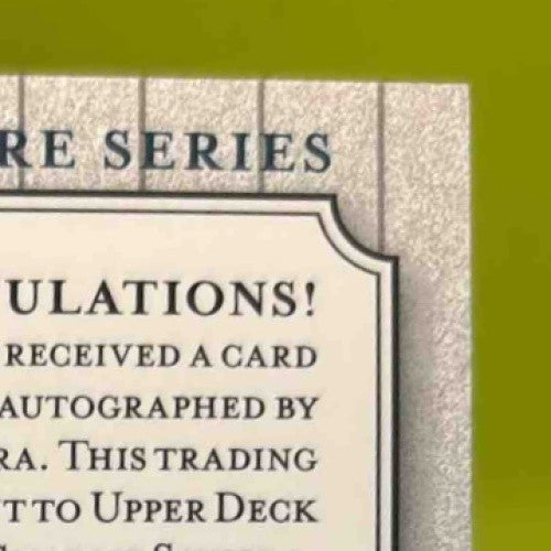 2003 Upper Deck Yankees Signature Series Charlie Silvera Pride of New York Auto - Sports Cards