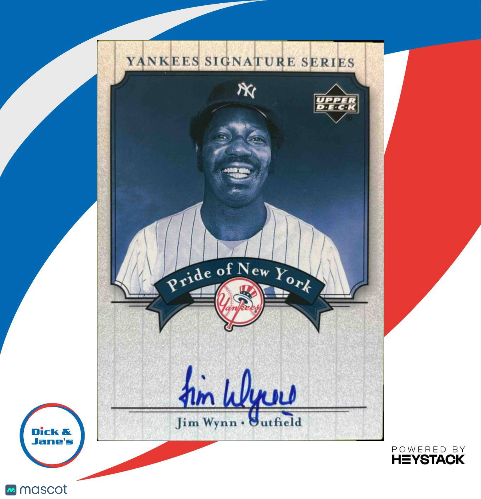 2003 Upper Deck Yankees Signature Series Jim Wynn Pride of New York Auto #PN-JW - Sports Cards