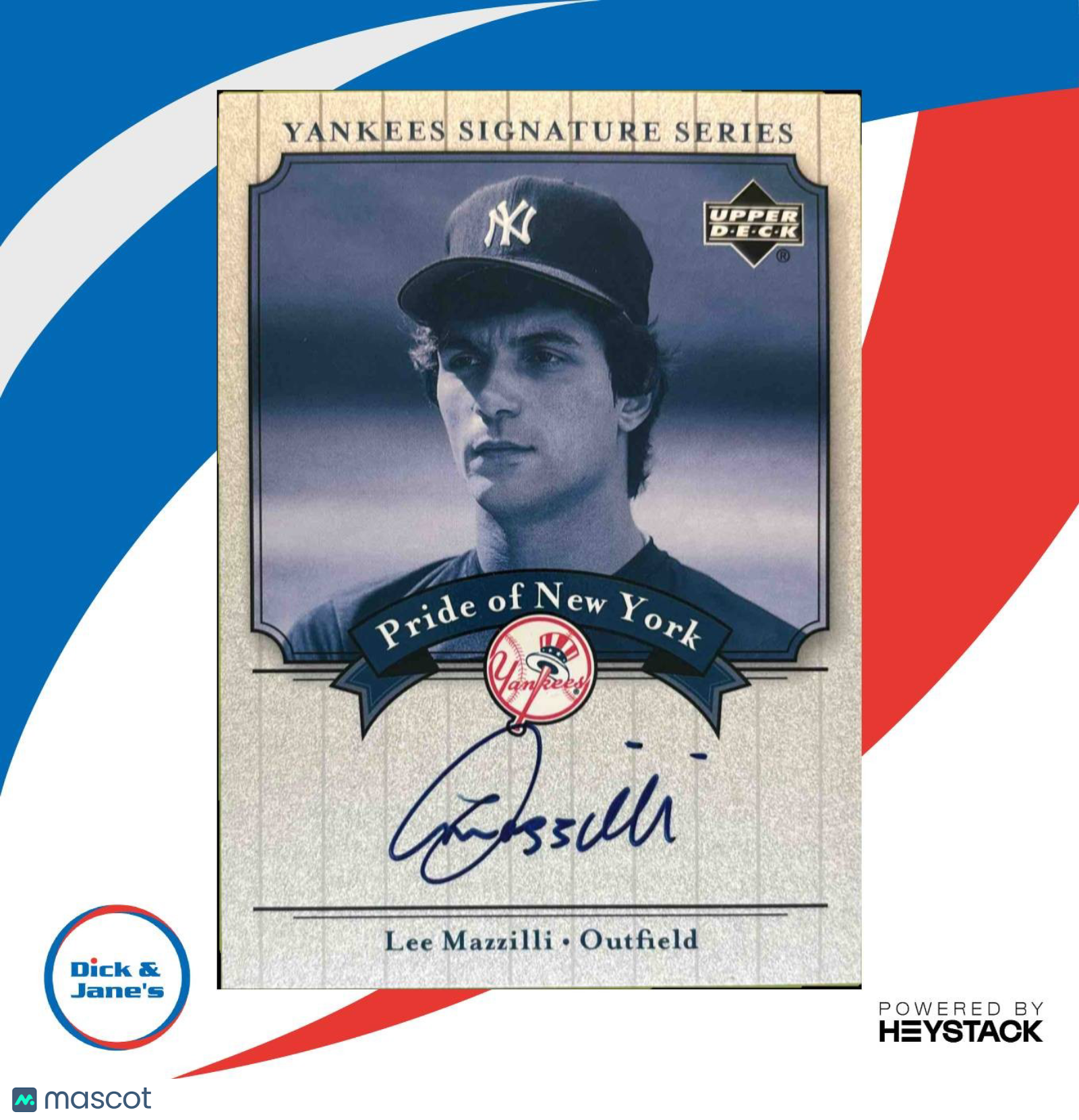 2003 Upper Deck Yankees Signature Series Lee Mazzilli Pride of New York Auto Sports Cards