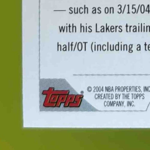 2004-05 Topps 1st Edition Kobe Bryant #8 Los Angeles Lakers - Sports Cards