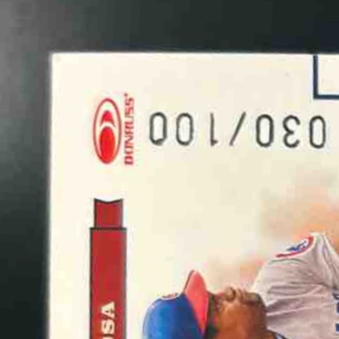 2004 Donruss World Series Sammy Sosa Material Bat /100 #WS-42 MEM Chicago Cubs - Sports Cards