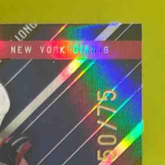 2004 Leaf Rookies & Stars Longevity Tiki Barber Black /75 #62 New York Giants - Sports Cards