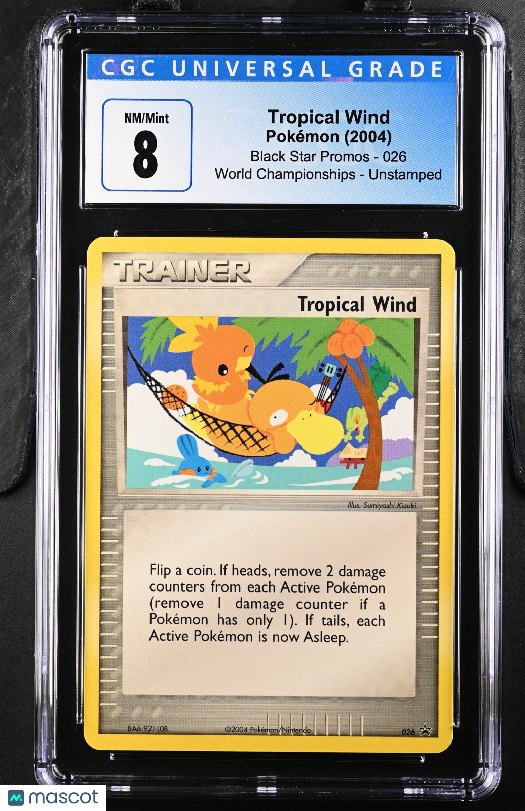2004 Pokemon Black Star Promos Tropical Wind #026 CGC 8 World Championships - Graded TCG/CCG