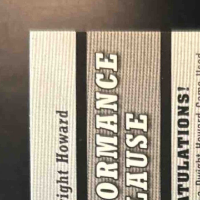 2005-06 Upper Deck Dwight Howard Performance Clause Jerseys Exchange /250 Magic - Sports Cards