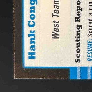 2005 Bowman Draft Hank Conger AFLAC #AFL9 Buy Back Auto 027/100 - Sports Cards