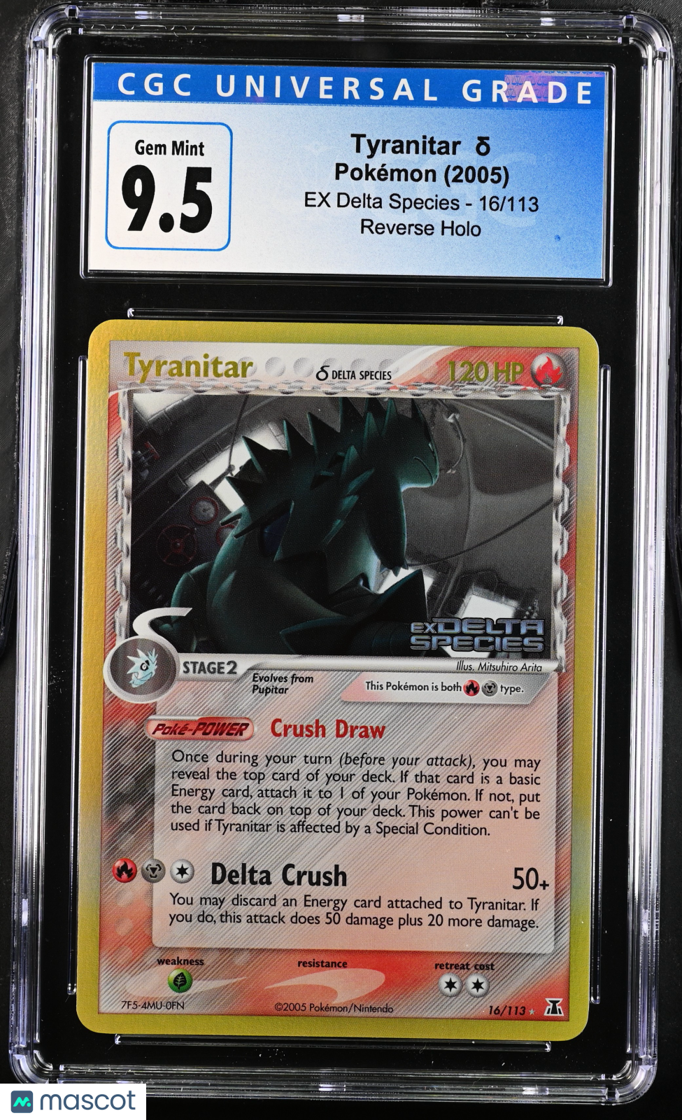 2005 Pokemon EX Delta Species Tyranitar δ #16/113 CGC 10 - Graded TCG/CCG