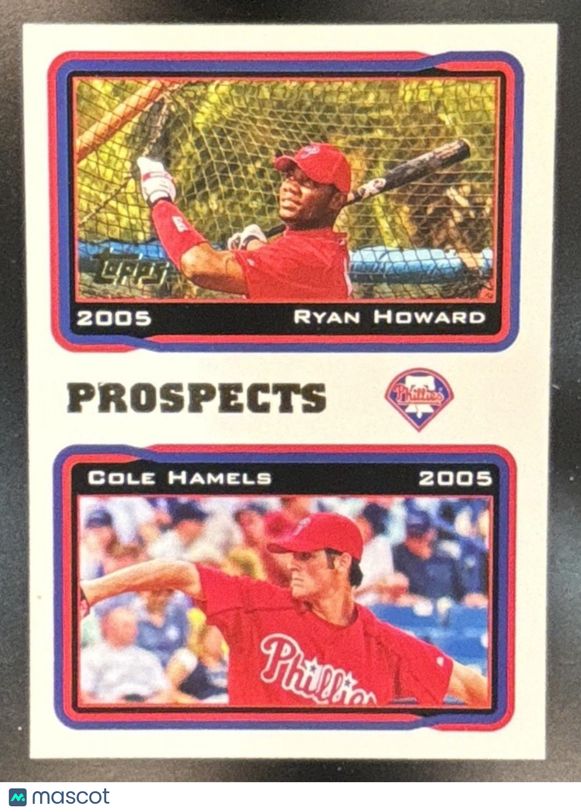 2005 Topps Ryan Howard Cole Hamels #689 Philadelphia Phillies - Sports Cards
