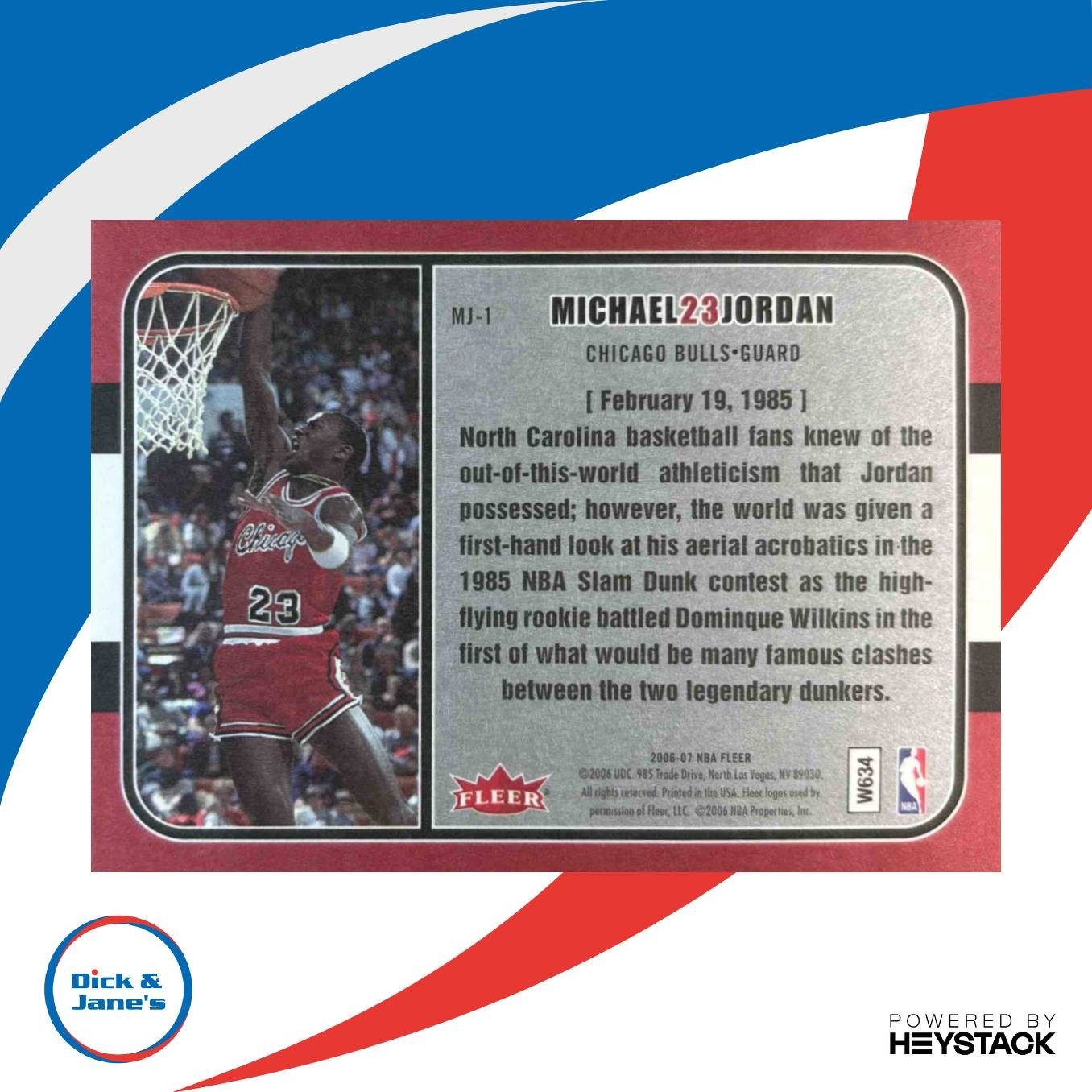 2006-07 Fleer Michael Jordan’s Greatest Moments #MJ-1 Chicago Bulls - Sports Cards