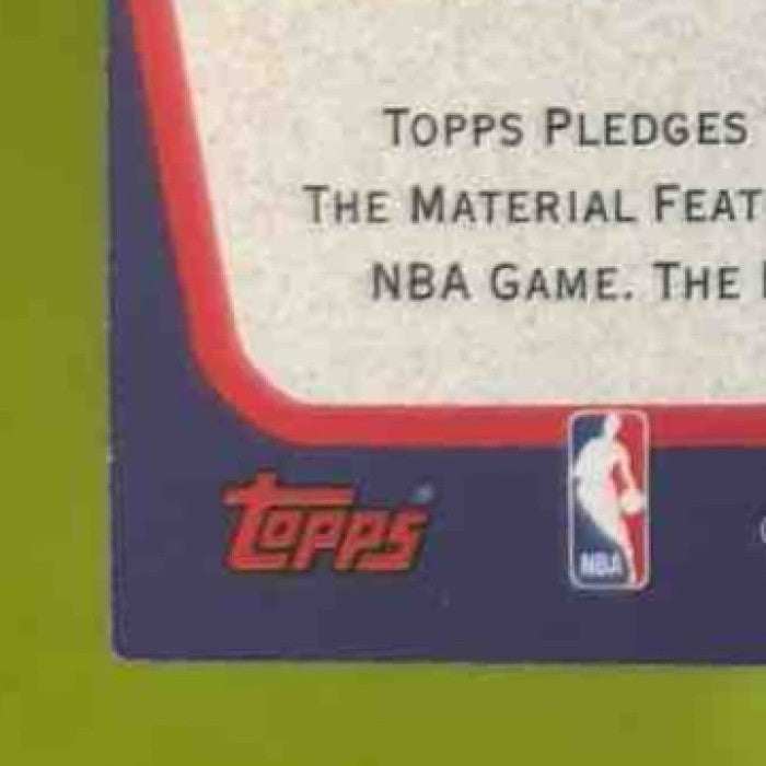 2006-07 Topps Allen Iverson Own the Game Relics #OTGR-AI Philadelphia 76ers - Sports Cards