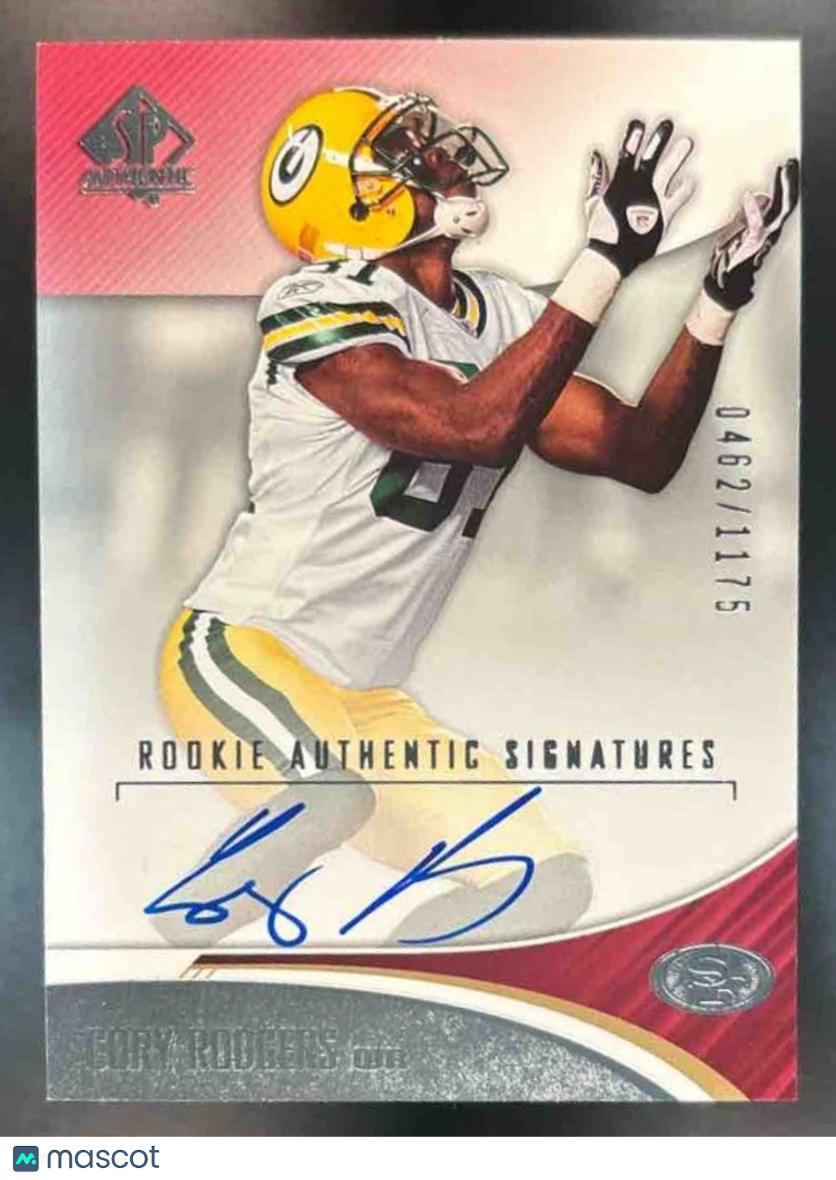 2006 SP Authentic Cory Rodgers /1175 #190 Auto RC All-Star San Francisco 49ers - Sports Cards